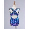 thumbnail image 3 of Alvivi Kids Girls 2Pcs Swimsuit Bodysuit with Shorts Bathing Suit Swimwear Athletic Gymnastics Leotards Colorful Fish Scales 12, 3 of 7