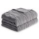 thumbnail image 5 of Manta COOVA Queen, 230 x 230 cm, color gris, suave felpa sherpa, 5 of 5