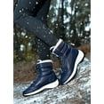 thumbnail image 5 of Womens Cotton Snow Boots Fur Lined Warm Winter Boots Lace up Platform Boots Comfortable Outdoor Anti-Slip Snow Boots for Winter Walking Boots, 5 of 12