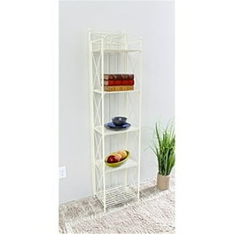 International Caravan Narrow 4-Tier Iron Folding Bakers Rack International Caravan Narrow 4-Tier Iron Folding Bakers Rack