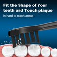 thumbnail image 2 of Feihead Replacement Toothbrush Heads 10 Pack Compatible with Gleem Electric Toothbrush, 5Black+ 5White, 2 of 3