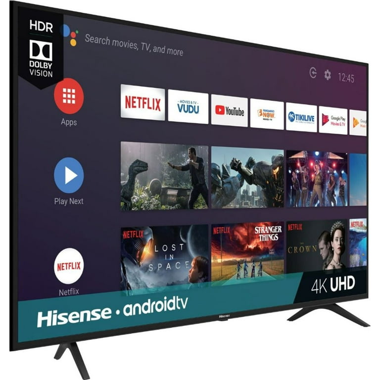 Télévision CHIQ 65H7 Android TV 65 4K Frameless Android  9.0,Bluetooth,chromcast,google assistant (16Go, 2Go) - Electro Mall