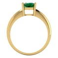 thumbnail image 4 of Clara Pucci 14K Yellow Gold 1.5ct Emerald Solitaire Ring for Women, 4 of 7