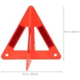thumbnail image 3 of LIFKOME 1ensemble Triangle d'Avertissement Réfléchissant en Plastique Rouge pour Urgence Routière et Panne de Véhicule, 3 of 7