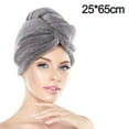 thumbnail image 2 of Toalla de pelo de fibra de bambú para mujeres y niñas, turbante de pelo húmedo de secado rápido superabsorbente Vhermosa BST3052017-2, 2 of 6