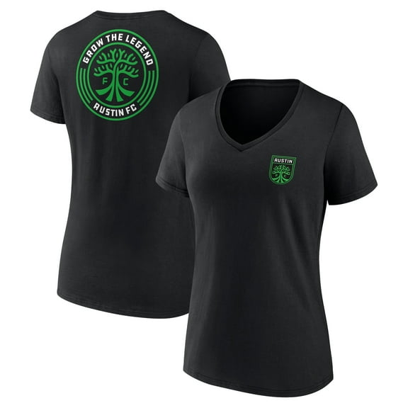 Women's Black Austin FC Team Hometown Collection V-Neck T-Shirt