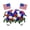 A, variant on Memorial Day Decorations for Cemetery, Patriotic Headstone Saddle Flowers, 4th of July Red White Blue Flower Saddles Decor for Grave Independence Day