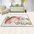 thumbnail image 2 of SKYSONIC 36x24in Watercolor Fall Umbrella Area Rug, Pumpkin Harvest Non-Slip Floor Carpet for Indoor Living Dining Room Bedroom, 2 of 7
