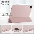 thumbnail image 2 of JETech Case for iPad Pro 11-Inch 2022/2021/2020/2018 Model (4th/3rd/2nd/1st Generation), Protective Hard Back Shell Soft-Touch Tablet Stand Cover, Auto Wake/Sleep (Rose Gold), 2 of 7