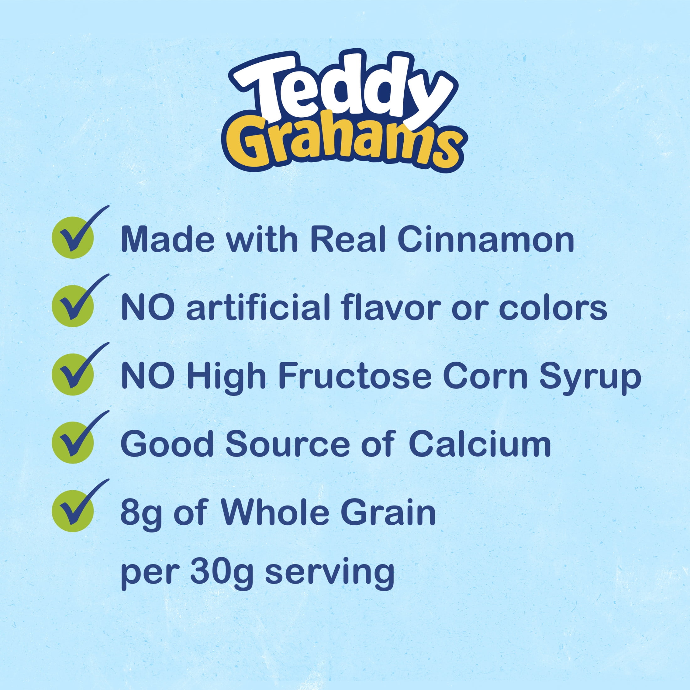TEDDY GRAHAMS Cinnamon Graham Snacks, Kids Snacks, 10 oz