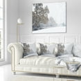 thumbnail image 3 of Designart Christmas Winter Snow - Landscape Photography Throw Pillow - 16x16, 3 of 5