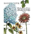 thumbnail image 2 of Cusson, Marie Elaine 15x18 Gold Ornate Wood Framed with Double Matting Museum Art Print Titled - Botanical Postcard Color I, 2 of 4
