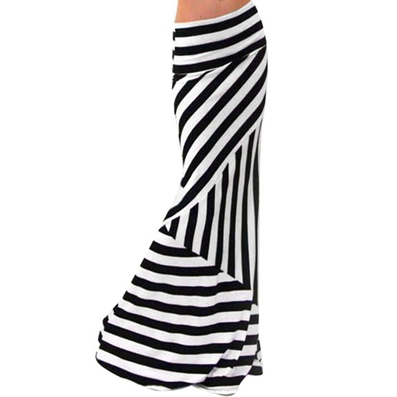 Women's Skirts Midi Length Front Slit Hawaiian Breathable Flowy Maxi Skirts Tiered Floral Long Skirts with Pockets for Beach Vacation
