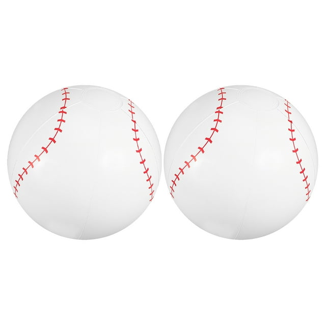 Miangastore 2 Pcs Ballons Gonflables Piscine Ballons de Baseball Gonflables Été Plage Ballons Gonflables Fête