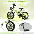 thumbnail image 5 of Costway 14" Kid’s Bike for 3-5 with Height-Adjustable Handlebar & Saddle Handbrake Green, 5 of 10