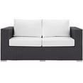 thumbnail image 5 of Modway Convene Outdoor Patio Loveseat in Espresso White, 5 of 5