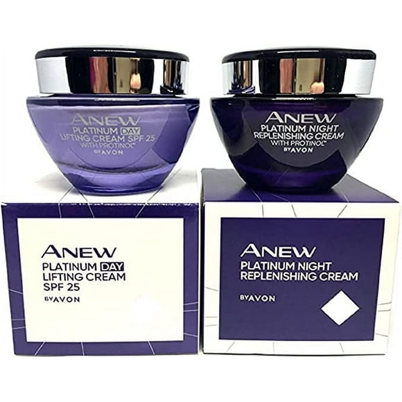 AVON Anew Platinum Day and Night Cream 1.7 OZ each pack of 2