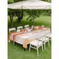 thumbnail image 3 of Outdoor Tablecloth with Umbrella Hole & Zipper, Burnt Orange Beach Coastal Rectangle Tablecloth 52x70 Inch, Summer Nautical Seaside Ocean Ombre Patio Table Cover Waterproof Table Cloth for Picnic, 3 of 7