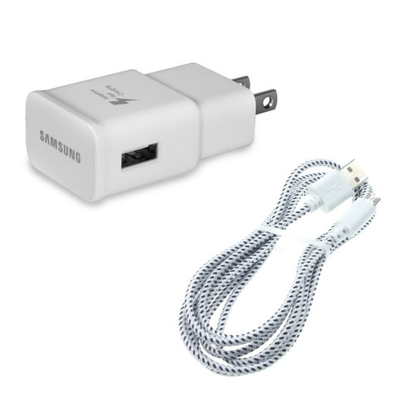 6ft USB Cable Fast Home Charger for Motorola Moto e6 Phone - Quick Power Adapter Travel Wall AC Plug Cord Wire MicroUSB M1Z