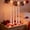 Pink, variant on Deeceymbur 4pcs/box Electroplated Thread Taper Candles Long Pole Candles for Romantic Wedding Decoration Restaurant Dining Home Decor Wax Candles Assorted Colors