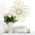 thumbnail image 2 of Jem Art Inc S07729 Stratton Home Dcor Gold Wire Flower Wall Dcor, 2 of 2