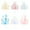 Assorted Color, variant on OFFIGAM Small Castle Cake Topper Paper Decorations 6 Pieces for Birthday Party Cake Ornament
