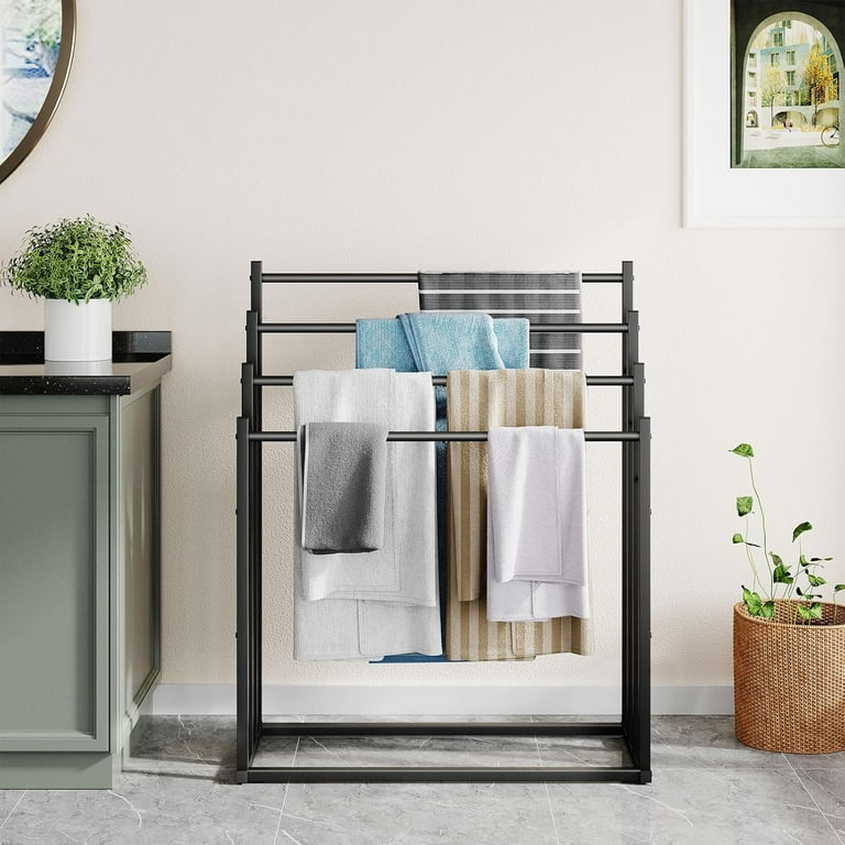 Towel Drying Rack Bathroom Towel Shelves Freestanding Towel Racks