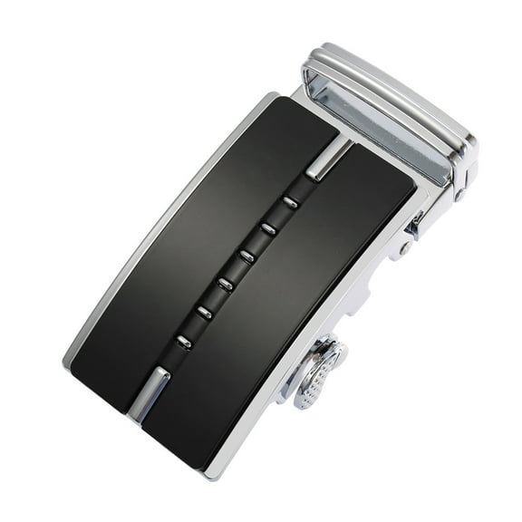 OUNONA Automatic Buckle Belt Black Easy to Use for Men in Formal Occasions