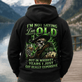 thumbnail image 2 of Custom Year Generation X 1965-1980 I'm Not Saying I'm Old Whiskey Years Skull Cowboy Hoodie Funny Sarcastic Gift, 2 of 5