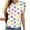 Multicolor10, variant on fatyb Women's Printed T-Shirts Round Neck Gradient Tees Short Sleeve Loose Fashion Tshirts for Women