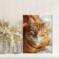 thumbnail image 2 of Qisvanset Ginger Cat Portrait Canvas Print 12x16 Inch Den Bedroom Decor, 2 of 8