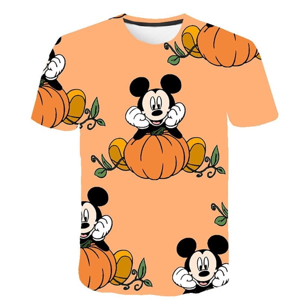 Camiseta de Mickey Mouse para niños a la moda de verano 2023, camiseta para niños, ropa para niños, camisetas con estampado de dibujos animados, ropa para niños 4-14 Year14T Gao Jinjia LED