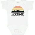 thumbnail image 3 of Inktastic Jackson Mississippi Skyline Retro Boys or Girls Baby Bodysuit, 3 of 5
