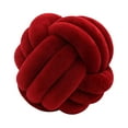 thumbnail image 4 of Knot Pillow Ball Thick Comfortable Knotted Pillows for Living Room Home Sofa Red, 4 of 8