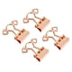 thumbnail image 3 of 100 Clips Huecos Para Carpetas, Multiusos, Fuerte Fuerza De Sujeción, Abrazaderas De Papel De Metal, Clips Plegables Para Fotos, Clips Estacionarios Para Oficina, Escuela, Hogar (oro Rosa), 3 of 5