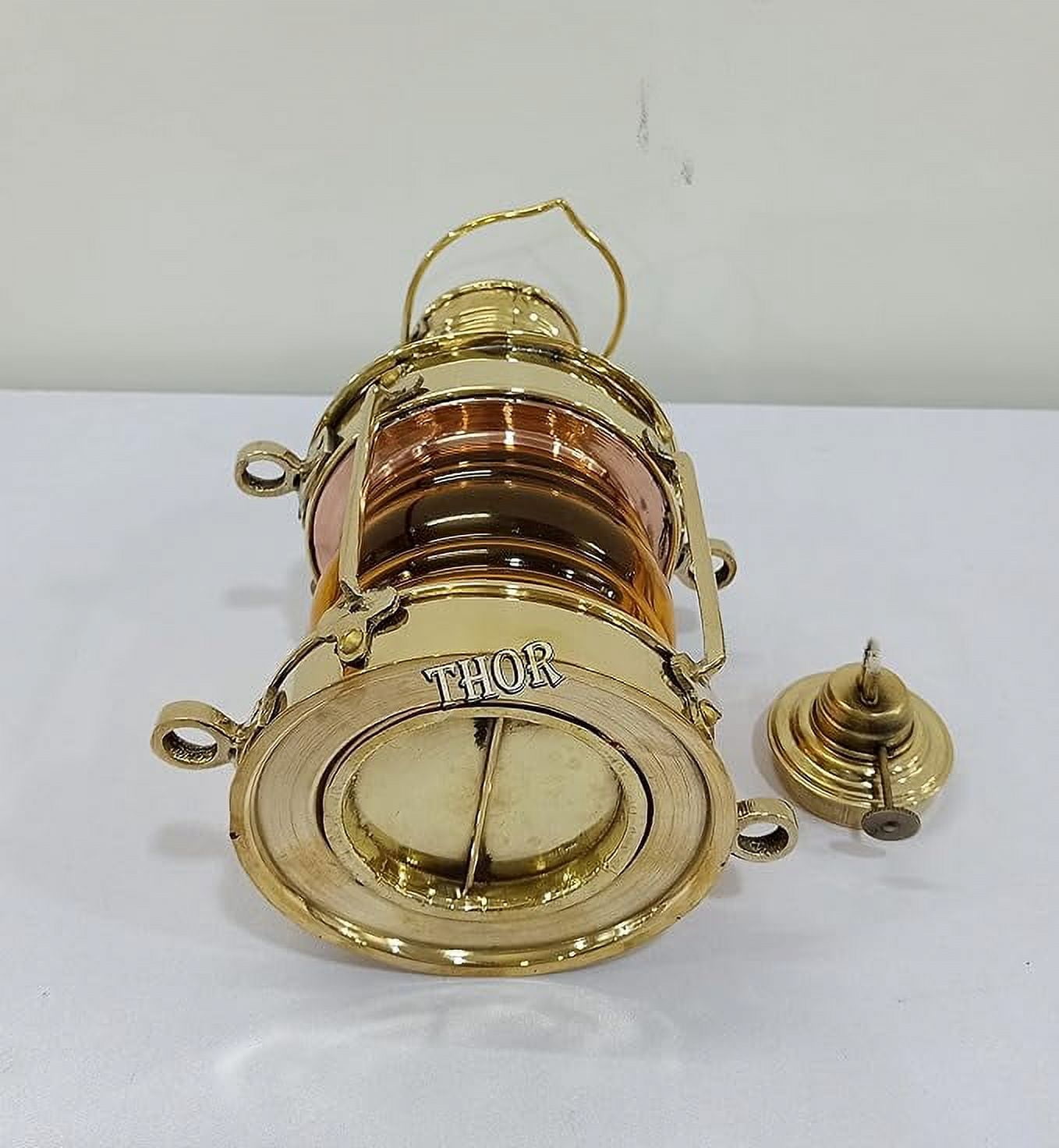 Oil Lamp Lantern Vintage Yellow Glass Clear Oil Lamps for Indoor Use Home Decor Lighting Yellow Glass Kerosene Lamp Rustic Classic Old Oil Lantern Antique Chamber Hurricane Lamp