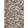 thumbnail image 2 of 3' X 5' White Abstract Non Skid Area Rug, 2 of 8