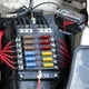 thumbnail image 5 of Bloque de fusibles de 12 circuitos con barra colectora | Caja de fusibles para yate de autocaravana marina automotriz 100A 32V DC | Fusibles de hoja enchufables, terminal positivo negativo, plástico, 5 of 6