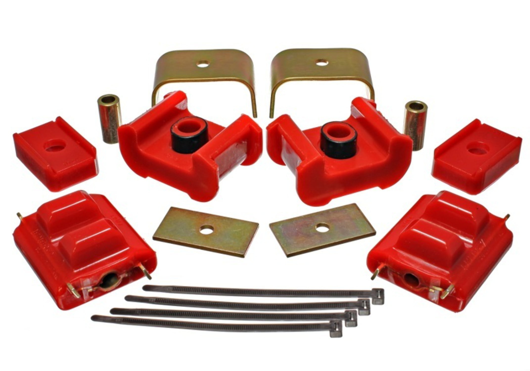 Energy Suspension 73-84 K5 Blazer 4WD Fullsize Red Complete MotorTrans Mount Set Zinc Finish - 3.1124R Fits select: 1977-1979,1981-1984 CHEVROLET K10