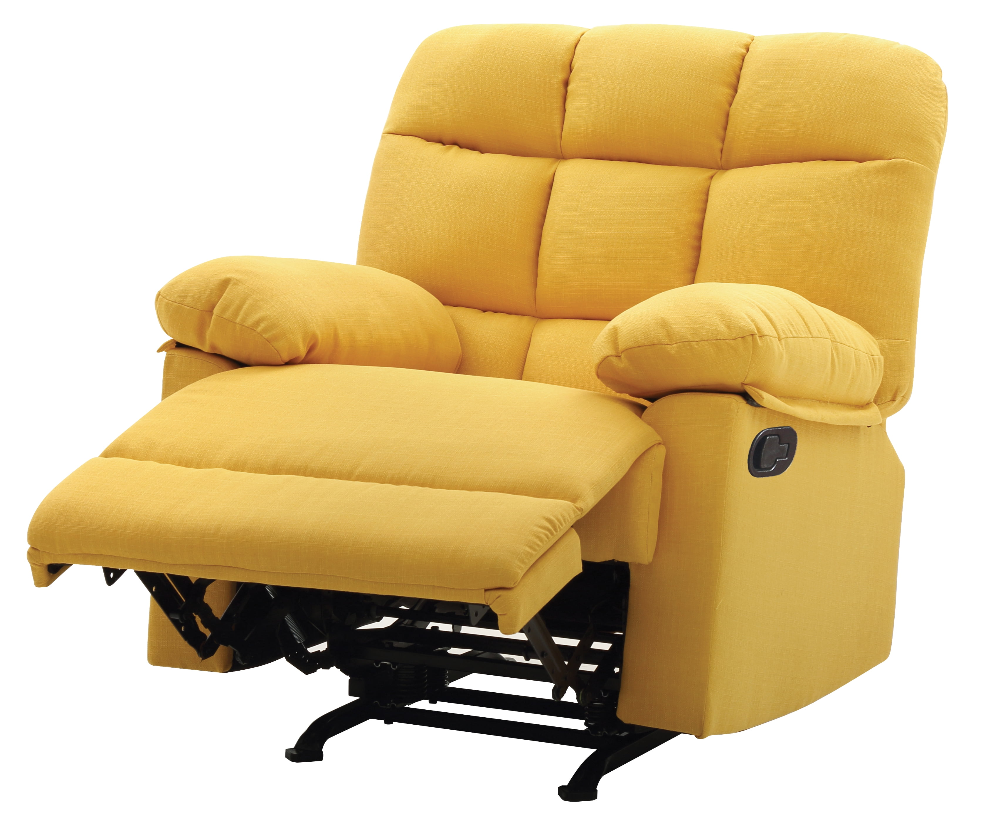 Glory Furniture Cindy Rocker Recliner in Yellow Color