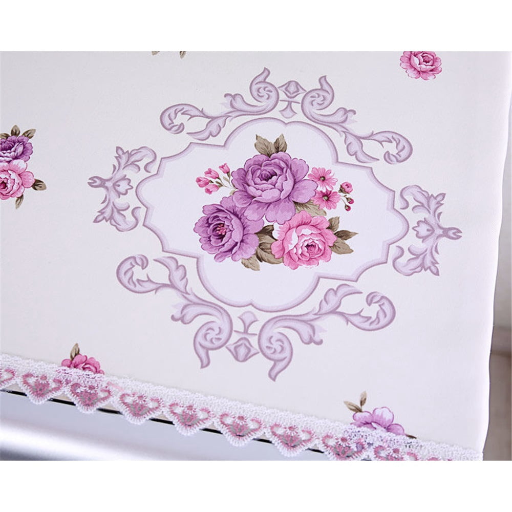 Refrigerator Washing Machine Top Cover Non-slip Fridge Dust Proof Cover Multi-Purpose Washing Machine with Storage Pockets 55*140cm