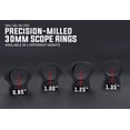 thumbnail image 3 of Monstrum 30mm Precision Picatinny V2 Scope Rings w/Level Bubble, 0.85 in, Black, 3 of 4