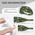 thumbnail image 2 of Green Camouflage Classic Headbands for Women Men, Workout Elastic Sweat Band for Yoga Running Cycling Gym Exercise Non Slip Head Bands for Women's Hair, 2 of 5