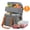 Gray, variant on Vaparinckl Insulated Lunch Bag, Double Deck Leakproof 15L Lunch Box with 5 Food Storage Bags and Adjustable Shoulder Strap & Side Pocket for Women/Men, Work, Camping, Picnic, Gray