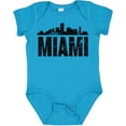 thumbnail image 3 of Inktastic Miami Skyline Grunge Boys or Girls Baby Bodysuit, 3 of 5