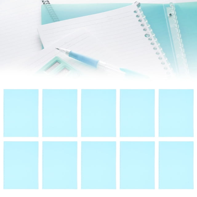 20 Pcs Protège-Feuilles Couverture Papier Mat A4 30 Trous PP Plastique Présentation