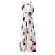 thumbnail image 5 of Vestido largo de verano HUOGUO sin mangas con estampado de flores para mujer, 5 of 5