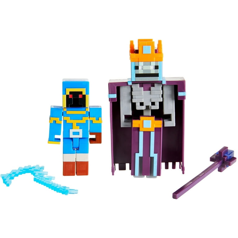Minecraft Dungeons Stax Vs Skeleton Necromancer Figures
