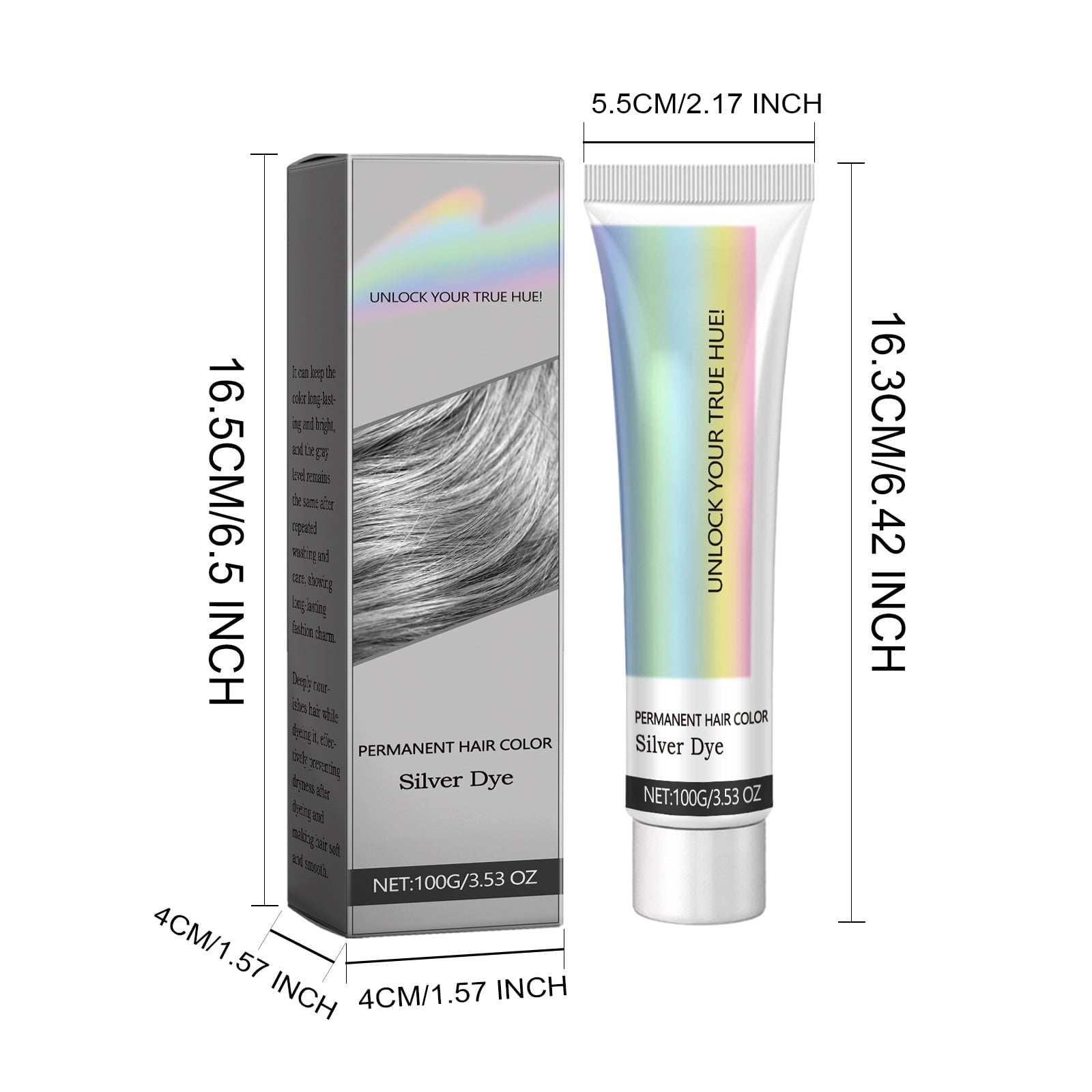 Sales Today Clearance!DHALL Korean Hair CareGrey Hair Dye For Long