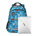thumbnail image 6 of ALAZA Vehicles Cartoon Trucks Cars Backpack Elementary School Bag Bookbag Travel Rucksack, 6 of 7